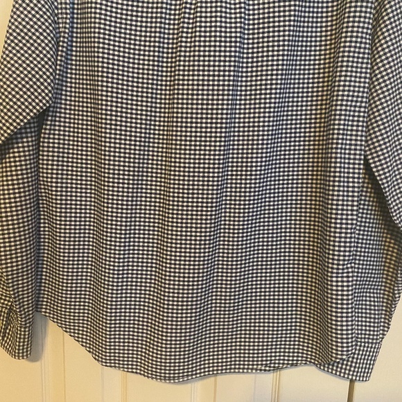 Men's GAP Navy Checkered Button Down Shirt - Picture 16 of 16
